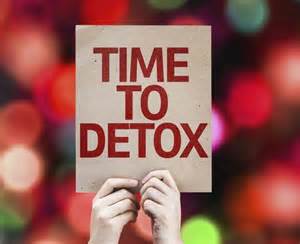 6 Detox Steps to Better Health sign with time to detox