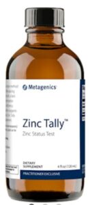 zinc tally test bottle