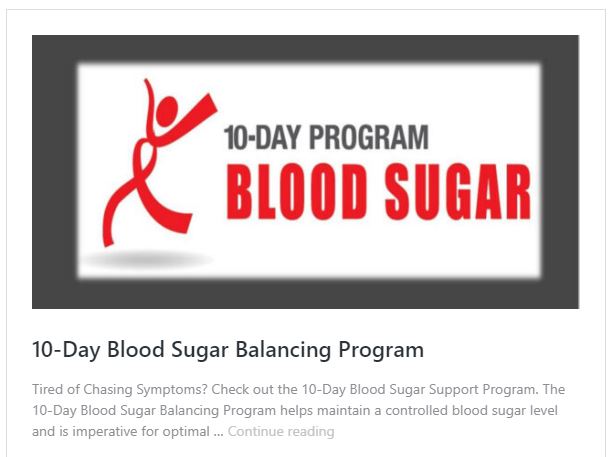 blood sugar balancing plus blog